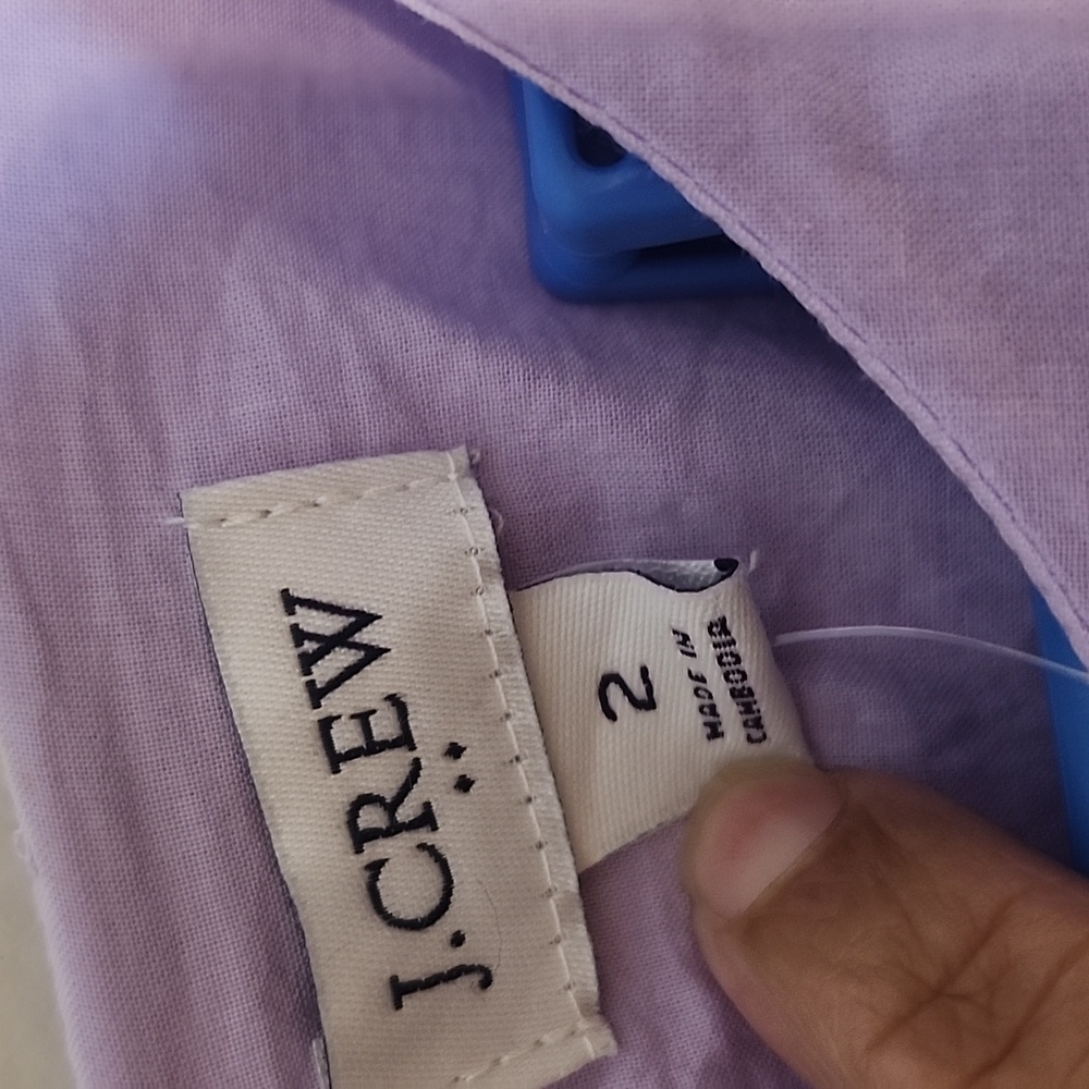 J. Crew Lavender Mini Dress with Puff Sleeves - Picture 5 of 14